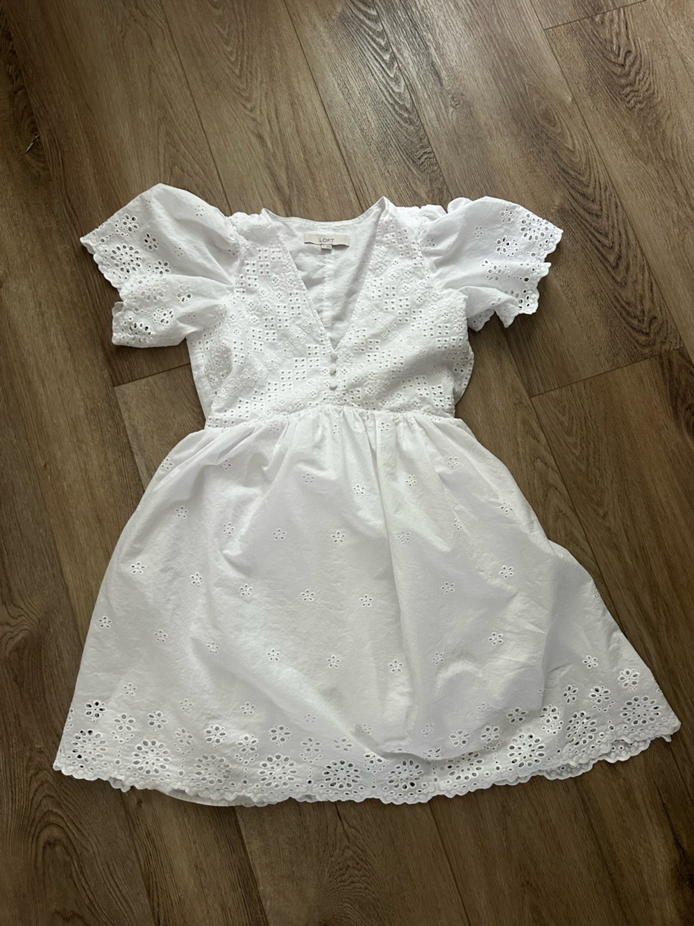 Loft eyelet dress